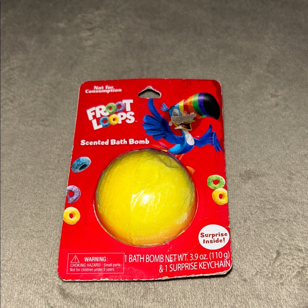 Froot Loops Scented Yellow Bath Bomb